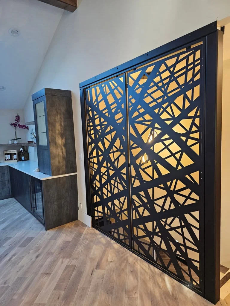 Geometric room divider in the Alpha Welding Services gallery
