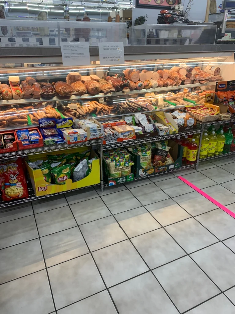 Deli counter at Barbara's Polish Deli in Addison
