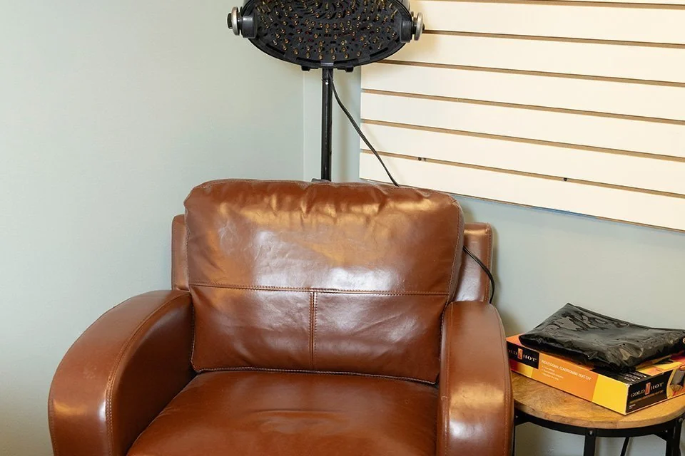 Consultation seating at Christine Pusateri Hair Solutions