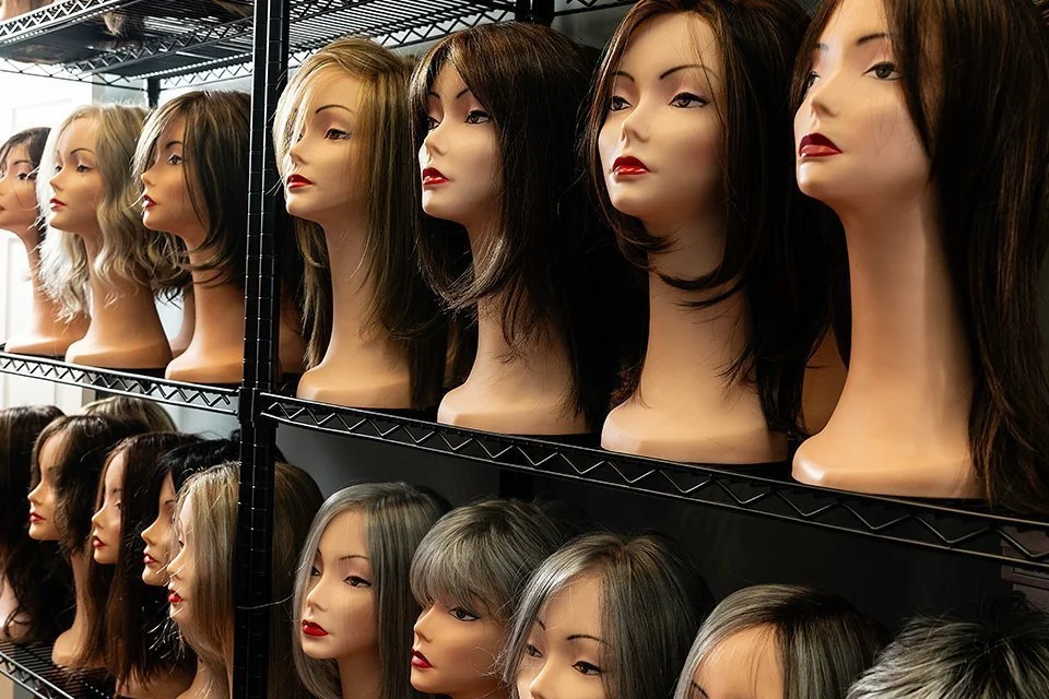 Wig collection at Christine Pusateri Hair Solutions