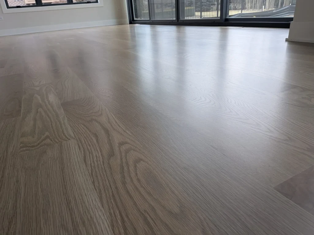 Finished floor window reflection in the DS Superior Hardwood Flooring gallery