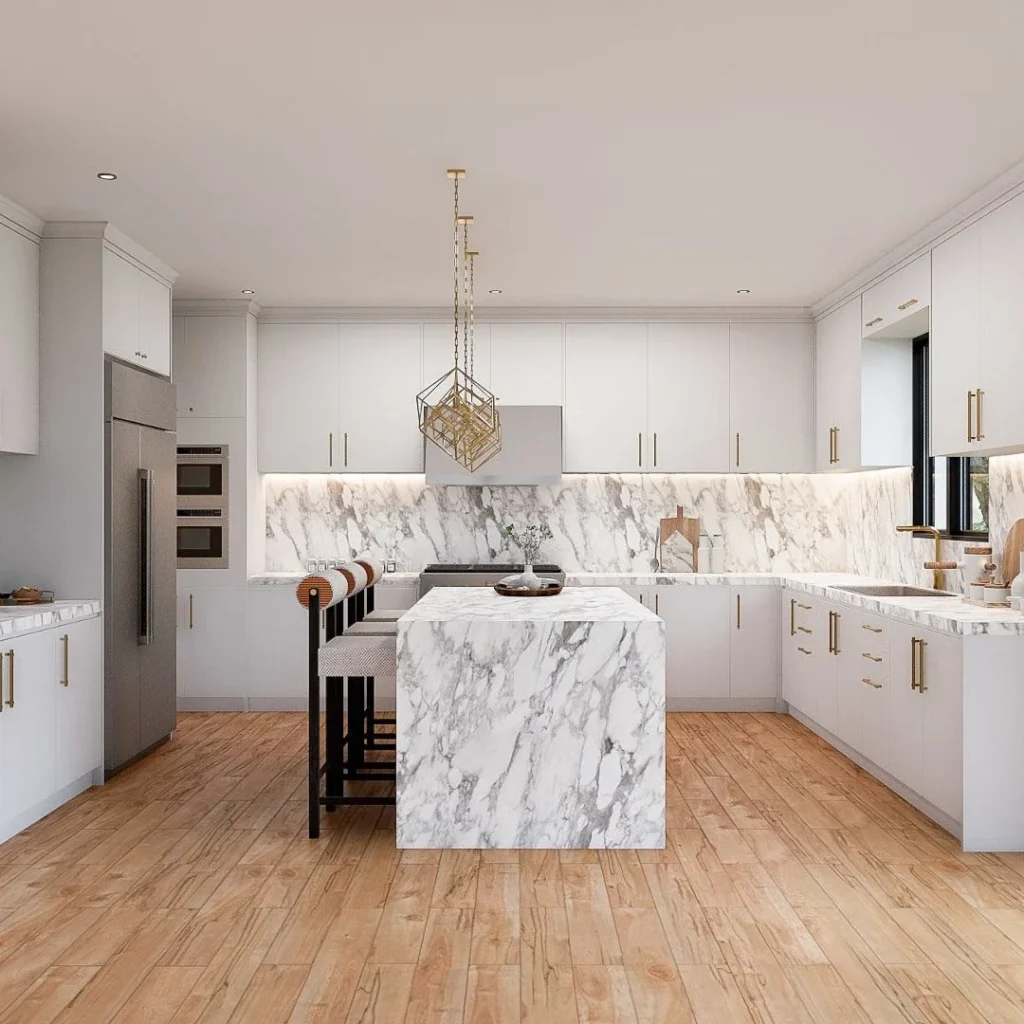 Kitchen island front in the Home One gallery