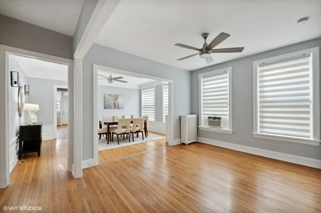 Living room wide shutters in the Home One gallery