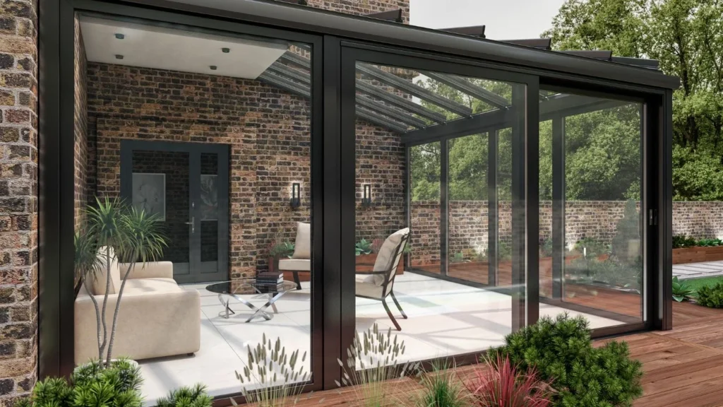 Illustration: Terrace enclosure design in the Home One gallery
