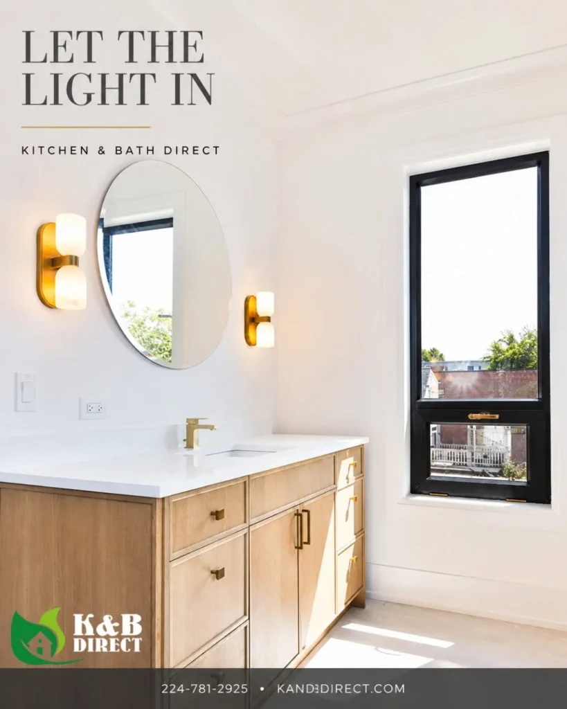 Bright bathroom promotion in the Kitchen and Bath Direct gallery