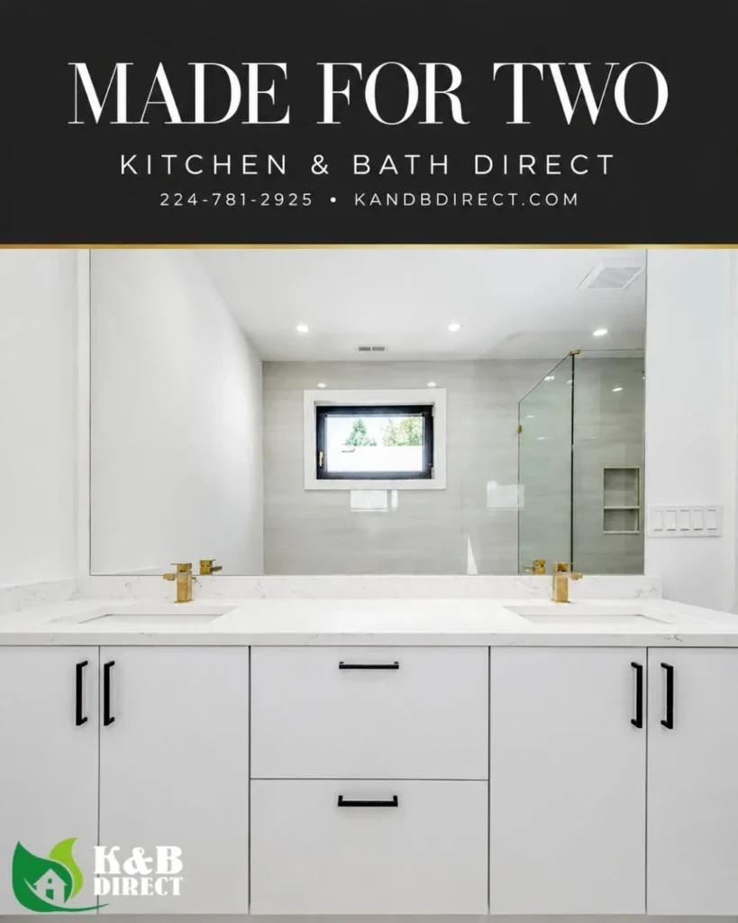 Double vanity promotion in the Kitchen and Bath Direct gallery