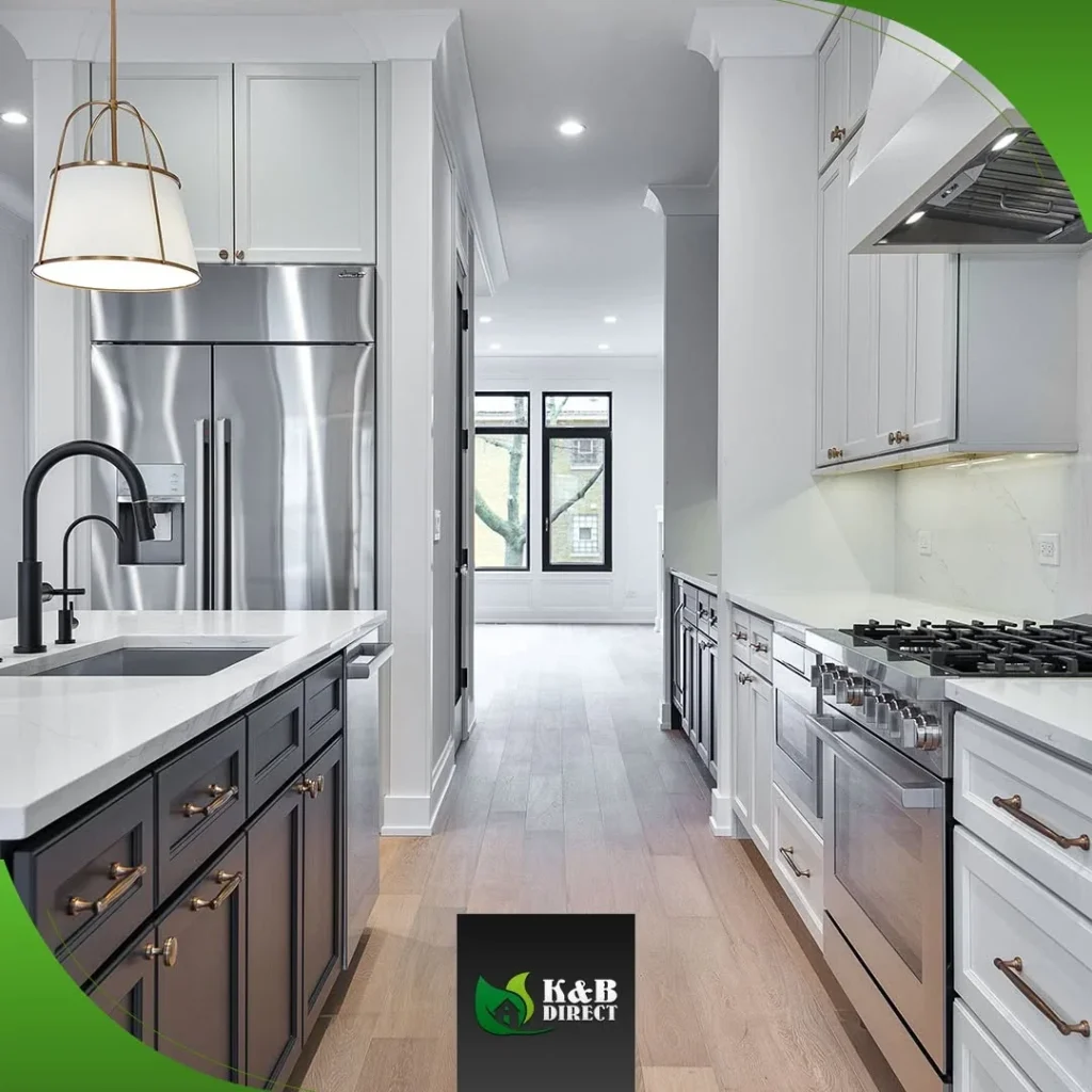 Galley kitchen promotion in the Kitchen and Bath Direct gallery