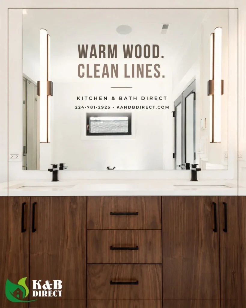 Wood cabinetry promotion in the Kitchen and Bath Direct gallery