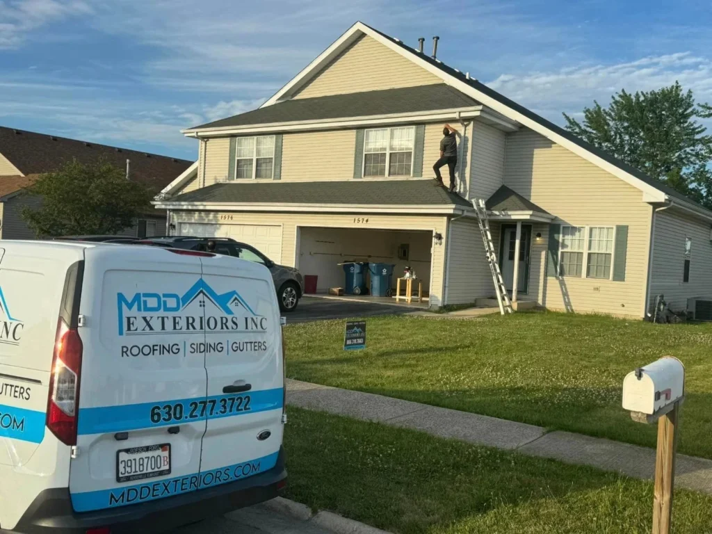 Branded van house project in the MDD Exteriors Inc. gallery