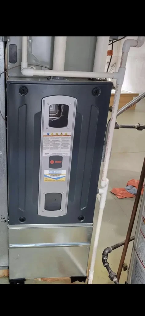 Indoor heating equipment shown by Mr. Heating and Cooling