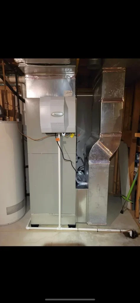 Indoor heating system and ductwork shown by Mr. Heating and Cooling