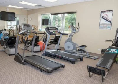 Exercise equipment at PDR Physical Therapy