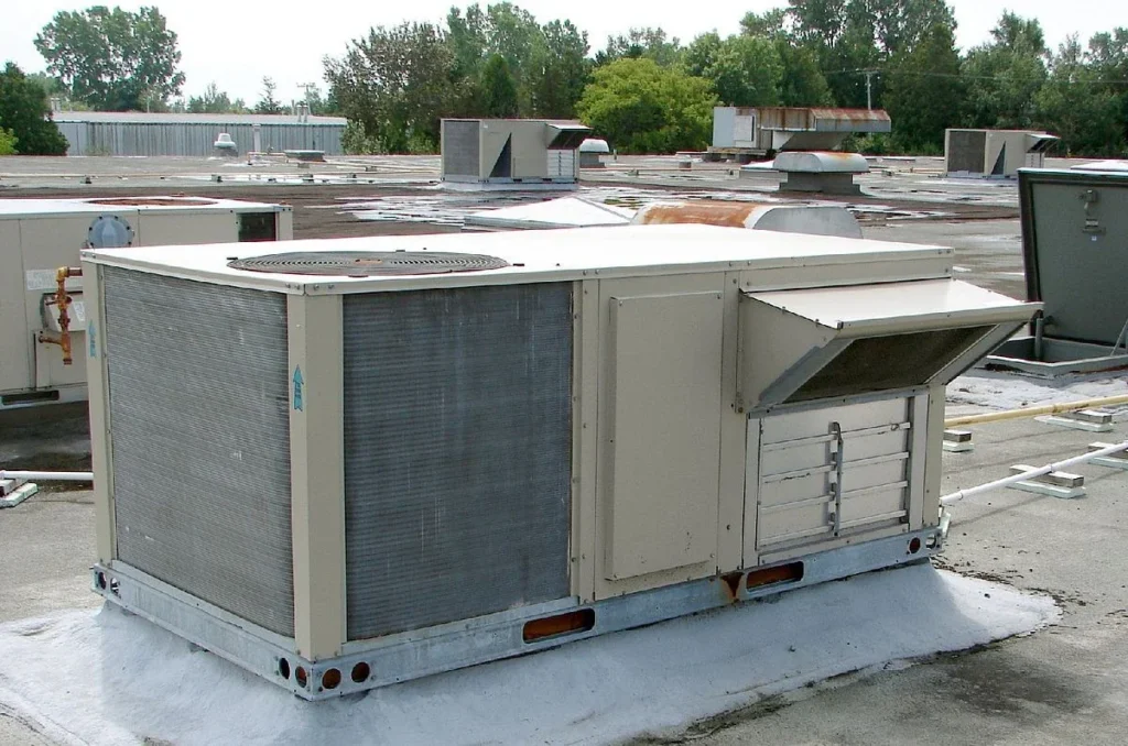Rooftop hvac unit in the Perfect Air Company gallery