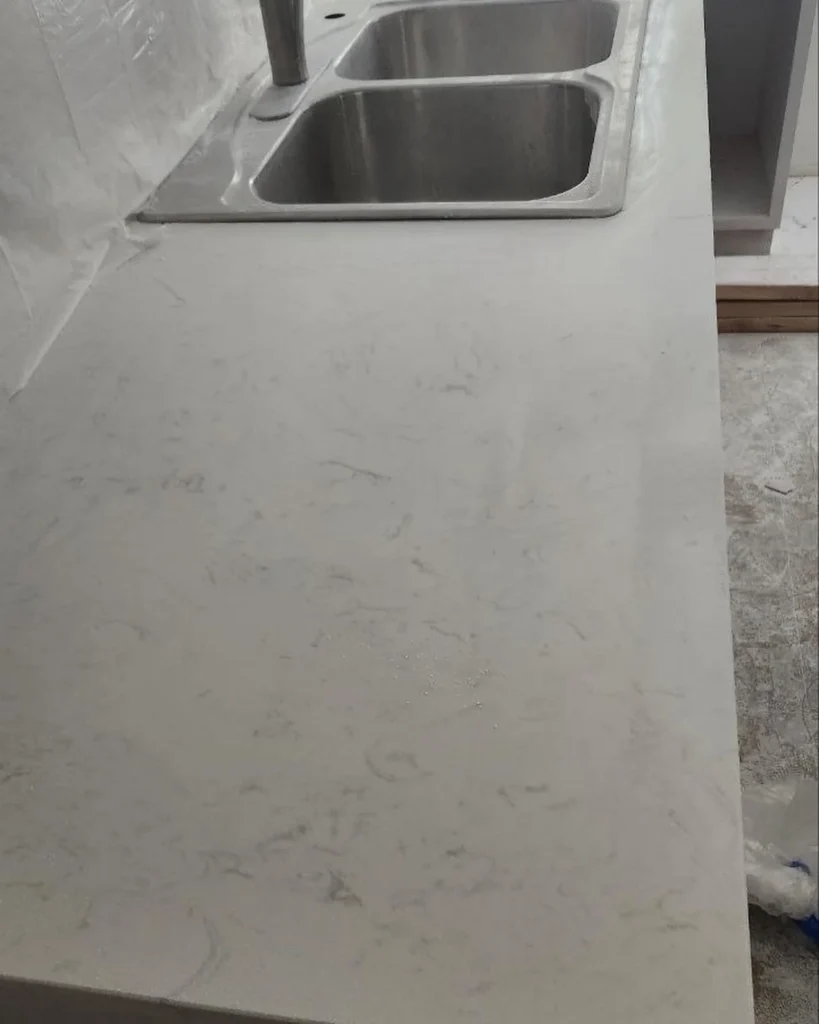 Kitchen countertop installation shown by Picasso AMK