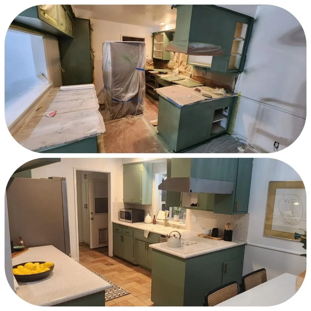 Kitchen renovation stages shown by Picasso AMK