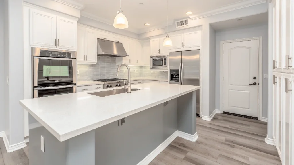 White kitchen cabinetry example displayed by Rock Counter