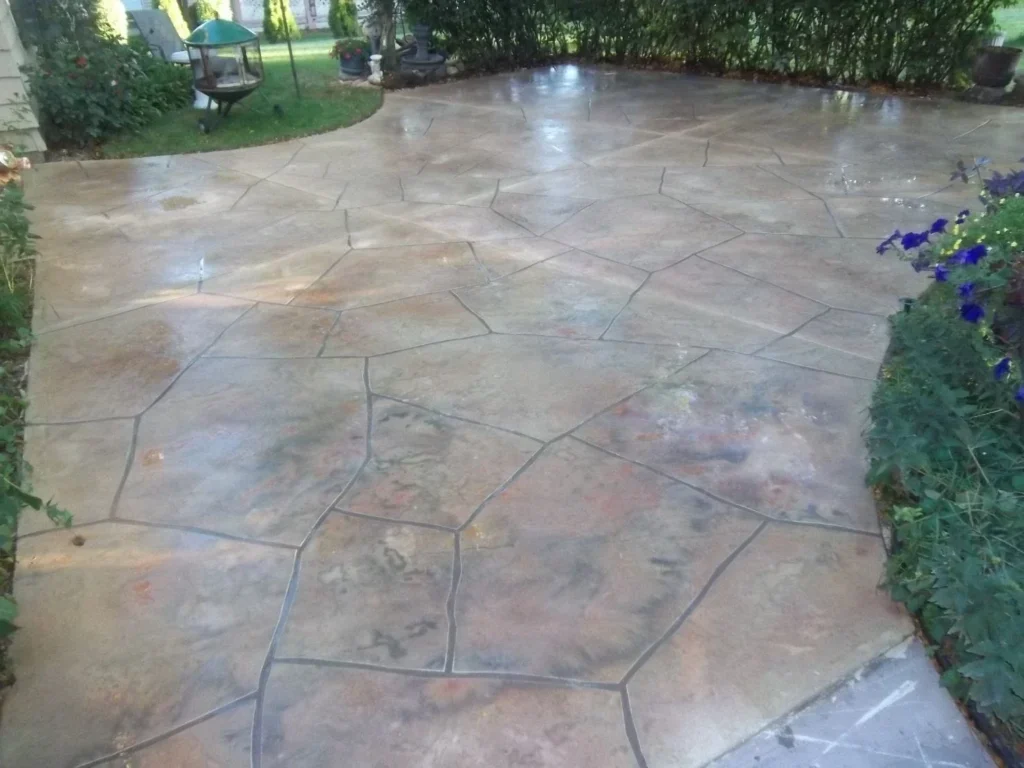 Patterned outdoor patio in the Royal Epoxy Coating gallery