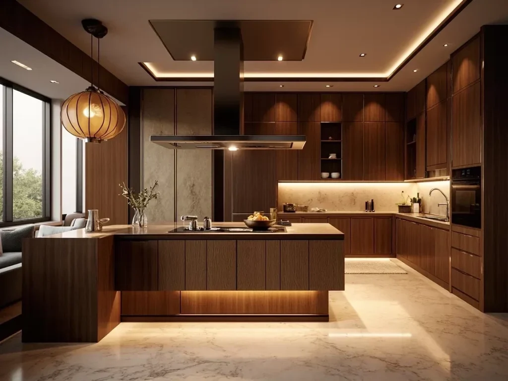Dark wood kitchen design in the Sebior gallery