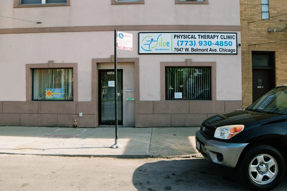 Siloe Rehabilitation storefront on West Belmont Avenue in Chicago