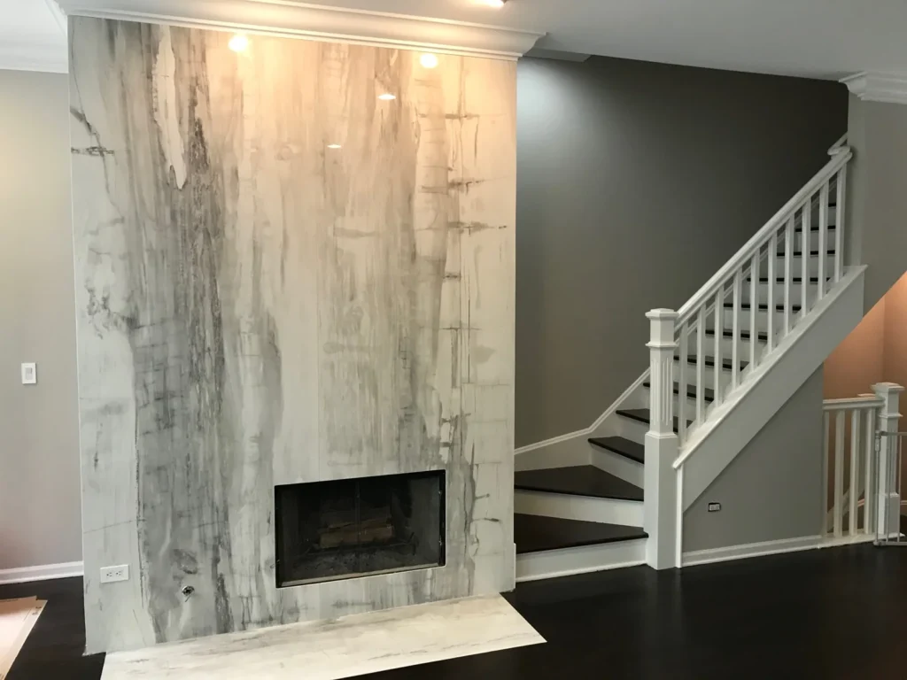 Fireplace stone wall in the SP Group gallery