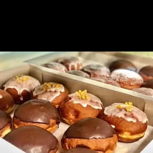 Assortment of paczki from Wiklanski's Bakery