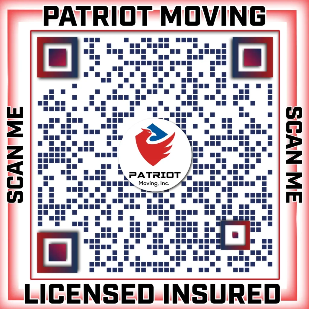 Patriot moving qr design in the Your Info Bank marketing portfolio