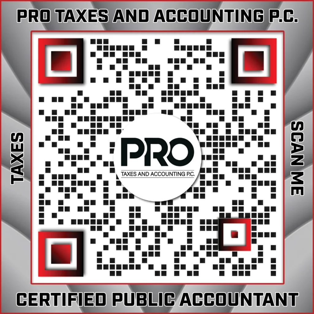 Pro taxes accounting qr design in the Your Info Bank marketing portfolio