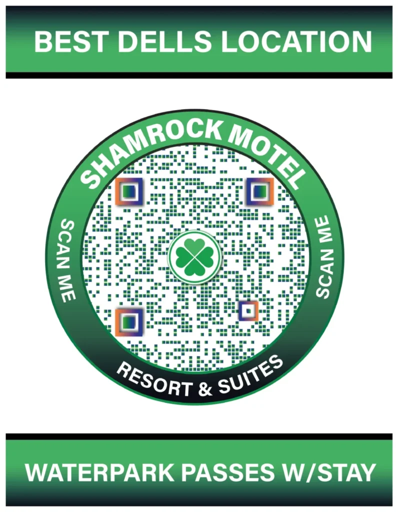 Shamrock motel qr design in the Your Info Bank marketing portfolio