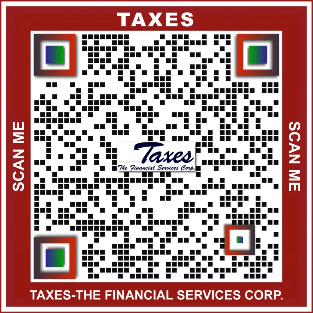 Taxes financial services qr design in the Your Info Bank marketing portfolio